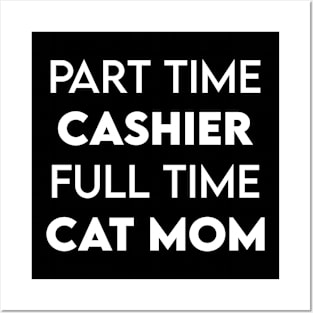 cashier cat Posters and Art